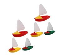 ZUNOXAZ 6pcs Boy Girl's Water Toys Plastic Boats for Boys and Girls Pool Toys Sailing Boat Bath Floating for Swimming Pool for Beach Bath Fun Water Play