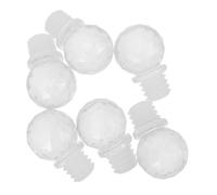 ZUNOXAZ 6pcs Crystal Wine Bottle Stoppers Ball with Seal Silicone Airtight Plug for Wine Preservation Reusable
