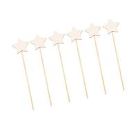 ZUNOXAZ 6Pcs DIY Blank Fairy Wands for Creative Craft Party Supplies Unfinished for S Painting and Imaginative Play Star and Moon Design Materials for Birthday and Fun Activities
