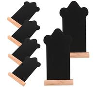 ZUNOXAZ 6pcs Nordic Style Blackboard Tabletop Chalkboard Display Wood Plaques Boards Mini Wood Chalkboard Signs Table Signs Blackboard Mini Wooden