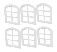 ZUNOXAZ 6pcs Scale for Dollhouse Furniture Sturdy Wood Craft with Authentic Finish Elegant Tiny House Accessories for DIY Cozy and Stylish Interiors