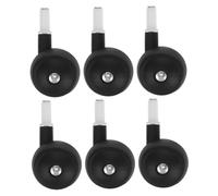 ZUNOXAZ 6PCS Swivel Stroller Wheels Replacement Quiet Silent Rotation Front Back Casters for Trolley Walker Plug Design Easy Installation Wear-Resistant Parts