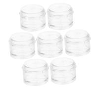 ZUNOXAZ 7-Day Stackable Round Pill Organizer 7pcs Mini Portable Sealed Medicine Box Weekly Travel Planner for Vitamins and Daily Medication Storage
