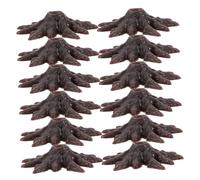 ZUNOXAZ 70pcs Mini Tree Bases for Models Artificial Plant Feet Easy Install Tree Stand Accessories for DIY Crafts Model Railroad Scenery Landscape Urban Planning and Train Diorama Supplies