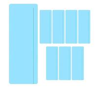 ZUNOXAZ 8Pcs Blue Guided Reading Strips Rectangle Overlay Bookmark for Visual Stress Relief, Reading Tool and Sentence Markers for Classroom and Home Use