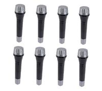 ZUNOXAZ 8Pcs Plastic Microphone Candy Colors Lightweight Party Performance Props for Halloween Costume Bar Singing Pretend Play Random Color