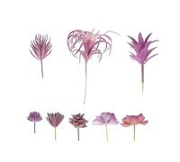 ZUNOXAZ 8pcs Violet Artificial Succulent Plants Realistic Simulation Succulent Decor for Home Office Indoor Outdoor DIY Flower Arrangement and Banquet Decoration
