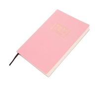ZUNOXAZ Academic Planner Notebook Portable Multi Function Daily Organizer with Artificial Cover Thick for Work Memo and Creative Writing Includes Month Index Stickers Pink