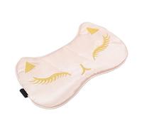 ZUNOXAZ Adjustable Pink Cartoon Cat Sleeping Eye Mask Skin Friendly Artificial Silk Travel Blindfold for Deep Sleep Light Blocking Eye Cover for Bedroom Yoga Meditation