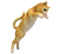 ZUNOXAZ Adorable Cat Figurine Flower Pot Hanger Resin Decoration for Garden Balcony Animal Statue Plant Pot Holder Cat Lovers