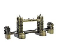 ZUNOXAZ Alloy London Tower Bridge Model Decorative Sculpture Sturdy Tabletop Bridge Craft for Home Office Living Ornament Retro British Architecture Souvenir Gift