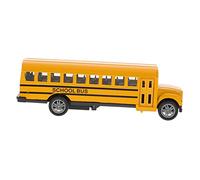 ZUNOXAZ Alloy Pull Back School Bus for Die Cast Vehicle Model Compact for Small Hands No Battery Needed Educational and Decorative Car for Boys
