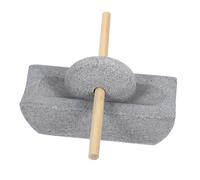 ZUNOXAZ Antique Style Stone Grain Mill Grinder with Hand Crank and Handle for Traditional Tea Leaves Spices Coffee Beans Authentic Small Kitchen Grinder for Fine Powder and Heritage