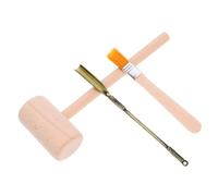 ZUNOXAZ Archaeology Digging Tool with Medium Wooden Hammer Luoyang Small Brush Educational Dinosaur Fossil Excavation Kit for Creative Play and Cognitive Development