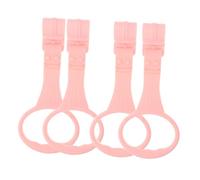 ZUNOXAZ Baby Crib Pull Ring Toddler Hand Pull up Rings Learning Walking Tools for Babies Portable 2 Pairs Pink
