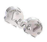 ZUNOXAZ Baby Tooth Box Tooth Saver Metal Keepsake Case Small Size Elephant Design for Toddlers Nursery Keepsake