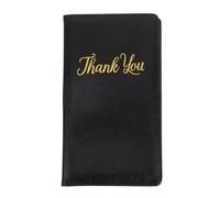 ZUNOXAZ Bill Presenter Sturdy and Minimalist Restaurant Check Book Holder Elegant Pu Guest Check Presenters with Black Cover Suitable for Frequent Use in Bars and Restaurants