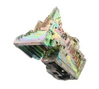 ZUNOXAZ Bismuth Crystal Mineral Specimen Delicate Ore Decoration for Home Office Desk Study Wedding Accent Unique Metal Display