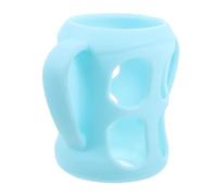 ZUNOXAZ Bottle Handle Grip Silicone Sleeve Holder with Double Easy Grip Handles Lightweight Nursing Bottle Accessory for Independent Drinking Easy to Install