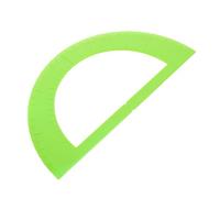 ZUNOXAZ Braille Protractor for School Geometry Light Green Semicircular Durable Measuring Ruler Tactile Angle Tool for Blind Education and Beginners