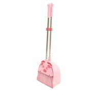 ZUNOXAZ Broom and Dustpan for Small Housekeeping Playset with Complete Cleaning Tools Cute Pink Cartoon Design for Indoor and Outdoor Role Play Encourages Responsibility and Skills