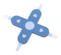 ZUNOXAZ Care Tool Cross-Shaped Nose Sucker Ear Wax Remover Nail Cleaner for Newborns Safe Gentle Blue Congestion Relief and Nail Care