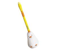 ZUNOXAZ Cartoon Duck Wall Mount Toilet Brush with Liquid Dispensing Long Handle Soft Bristles for Gentle Bathroom Cleaning Holder Included Suitable for Home Hotel Office Dorm Use Yellow