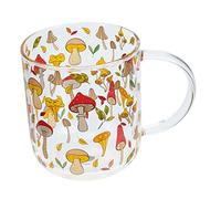 ZUNOXAZ Cartoon Glass Tea Cup with Handle Glass Water Mug for Coffee Milk Juice Lightweight Anti-Scald Compact Design for Hot and Cold Drinks at Home Office