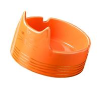 ZUNOXAZ Ceramic Ashtray Cat Shape Adorable Creative Japanese Style Compact Household Ash Holder Sturdy Smooth Easy Clean Decorative Bright Orange Desktop Accessory