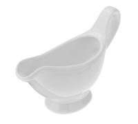 ZUNOXAZ Ceramic Gravy Boat Small Porcelain Sauce Jug Lightweight Sauce Container Salad Dressings Oil and Vinegar Easy Pour Condiment Server for Kitchen and Dining