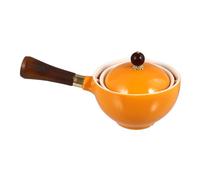 ZUNOXAZ Ceramic Tea Kettle with Filter Long Handle Practical Household Teapot for Efficient Brewing of Herbal Tea Lightweight and Portable Design