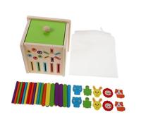 ZUNOXAZ Childrens Color Classification Shape Sorters Geometric Matching Blocks Color Sorting Wood Shape Matching Sorting Montessori