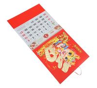 ZUNOXAZ Chinese Style Hanging Calendar Dragon Year Wall Calendar Traditional Lunar Year Planner with Prints Lightweight Premium Paper for Home Office Use