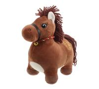 ZUNOXAZ Chinese Year Plush Horse Doll Realistic Zodiac Mascot for Spring Festival Decoration Versatile Home Office Ornament with Sturdy Craftsmanship and Artistic Collectible Souvenir