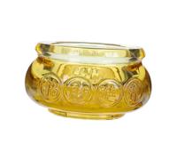 ZUNOXAZ Citrine Cornucopia Ornament Desktop Adornment for Home Decor Yellow Crystal Artware Festive Micro Landscaping Accent Space Saving Safe Decorative Gift