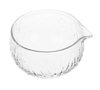 ZUNOXAZ Clear Japanese Glass Matcha Bowl with Spout for Precise Pouring Transparent Tea Cup for Daily Use Replacement Tea Bowl for Matcha Mixing and Serving