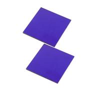 ZUNOXAZ Cobalt Glass Plates and Chemistry Filter Sheets for School Labs, 5x5cm Flame Reaction Experiment Device, 2pcs Cobalt Glass Sheets for Chemistry Education and Laboratory Use