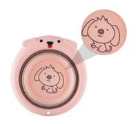 ZUNOXAZ Collapsible Baby Folding Washbasin with Cartoon Shape, Eco-Friendly Plastic Material, Easy to Clean Design for Home Use and Washing Hands, Portable and Adorable Pink Basin