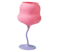 ZUNOXAZ Colored Crystal Wine Goblet Pink Twist Stemmed Glass for Wine Whiskey Drinks Creative Stable Base Cup for Household Bar Party Celebration Gift