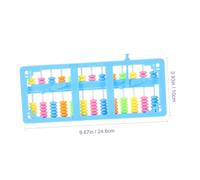 ZUNOXAZ Colorful Plastic Abacus with Rows and Beads Automatic Reset Counting Tool for Early Math Education Smooth Edges Mental Arithmetic Learning Aid