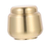 ZUNOXAZ Copper Mini Cinerary Urn Sealed Metal Ashes Container Round Keepsake for Human or Pet Cremation Memorials