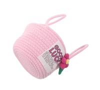 ZUNOXAZ Cotton Yarn Storage Basket Small Nursery Organizer Box with Handles for Clothes Compact Durable Keepsake Gift Hamper for Shower and Birthday