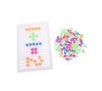 ZUNOXAZ Creative DIY Mushroom Nail Pegboard Puzzle Set with Pegs and Assembled Board Educational for Early Childhood Cognitive Development and Imaginative Play Random Color