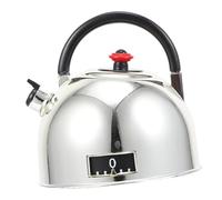 ZUNOXAZ Creative Manual Kitchen Countdown Timer Small Kettle Shape Mechanical Cooking Timer with Loud Alarm for Study Work Cooking Management