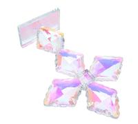 ZUNOXAZ Crystal Standing Glass Cross Figurine with Base Elegant European-inspired Religious Sculpture for Home Office Desk Decor Christmas Easter