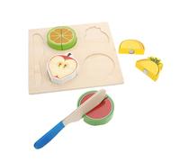 ZUNOXAZ Cutting Fruit for Years Old Educational Intelligence with Smooth Edges Cartoon Fruit Puzzle for Early Learning and Play