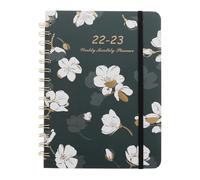ZUNOXAZ Daily Agenda Planner Notebook English Monthly Calendar for Students Office Travelers Teachers Organizer with Compact Portable Design for Scheduling
