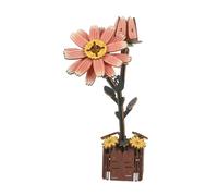 ZUNOXAZ Daisy Flower Wooden Puzzle DIY Craft Kit Beginner-friendly Jigsaw Model for Creative Floral Building Relaxing Handmade Decoration Sturdy Non-toxic Wood for Holiday and Party