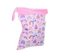 ZUNOXAZ Diaper Wet Dry Bag Double Zipper Large Capacity Stroller Hanging Organizer for Nappy Storage Travel Compact Lightweight Pouch