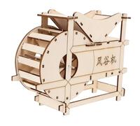 ZUNOXAZ DIY Hand Crank Threshing Machine Model Educational Science Experiment Kit for Practical DIY Technology Project with Materials and Tools Engaging Teaching Tool for Hands Learning